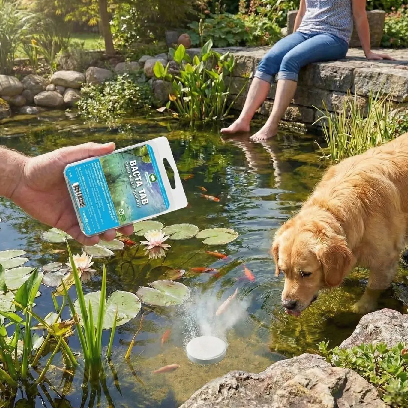 Vdvelde - Vijverpakket Rood 100-400l - Rode Waterlelie & Zuurstofplanten Compleetset Bio