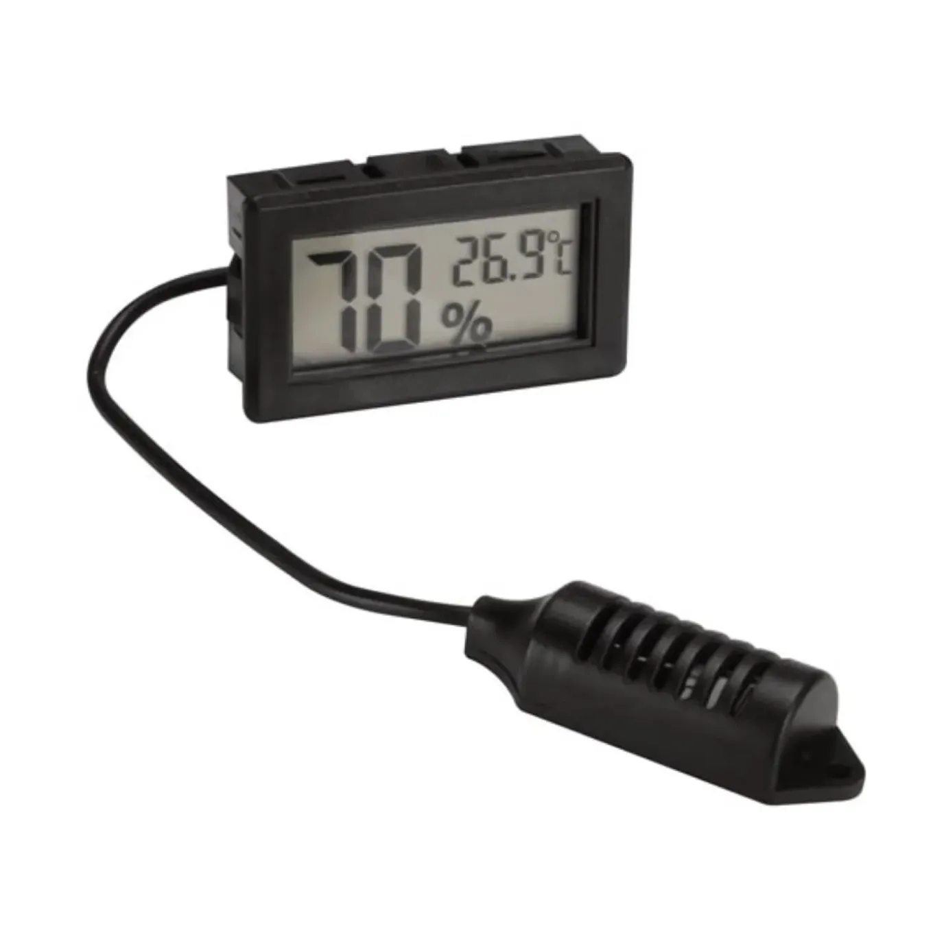 Velleman Digitale Inbouw Thermometer/hygrometer, Groot Display, Abs-behuizing