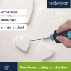 Velleman 3-in-1 Piepschuimsnijder, Met 3 Verwisselbare Opzetstukken: Gloeidraad, Warm Snijmes En Gra