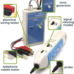 Velleman Kabelzoeker / Netwerkkabeltester Voor Lan, Rj45, Rj11, Rj12