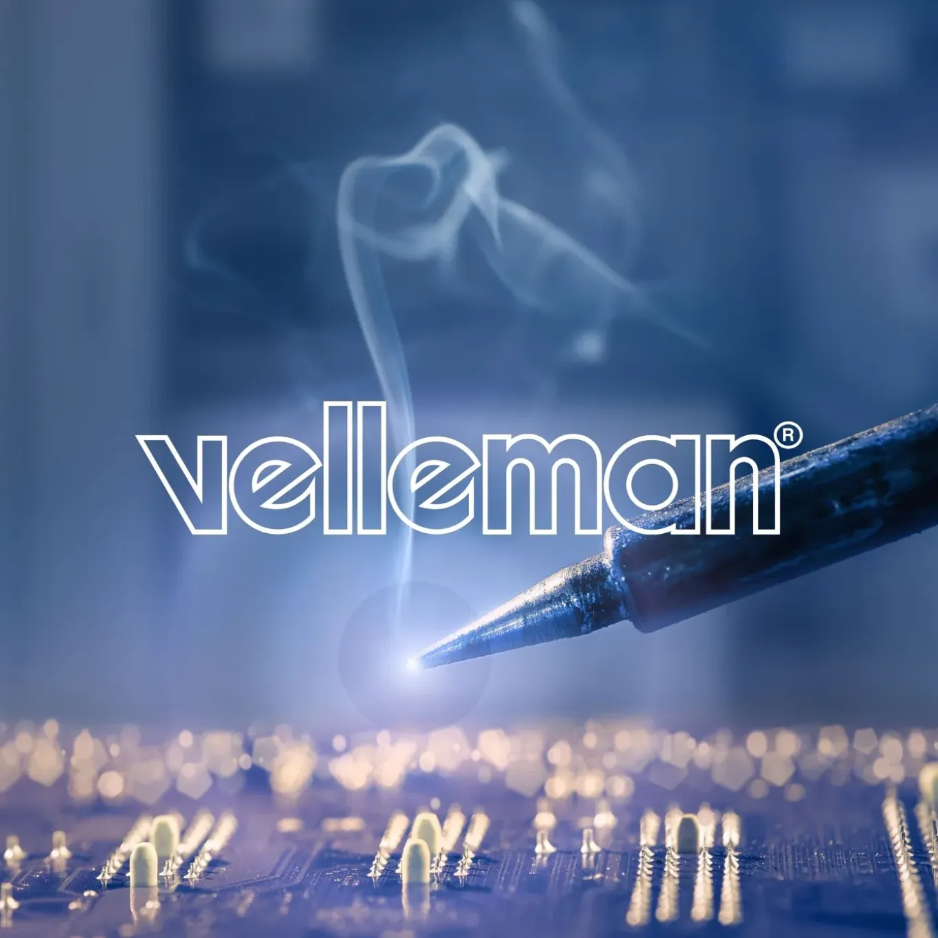 Velleman Loeplamp met klem, zwenkarm, aan/uit-schakelaar, Metaal