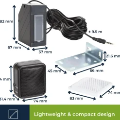 Velleman Pem7d Bedrade Ir Lichtsluis 7 M Ip44 Voor Toegangsdetectie