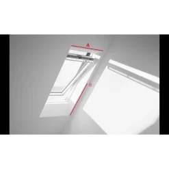 Velux Dakraamhor White Line - 160x132cm - Wit - Glasvezel