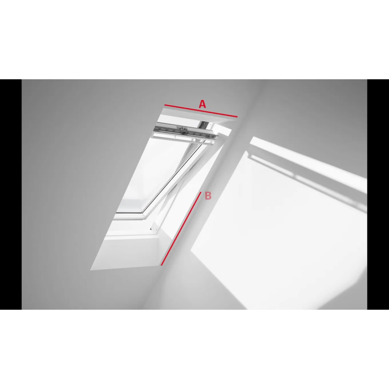Velux Dakraamhor White Line - 160x132cm - Wit - Glasvezel