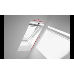 Velux Dakraamhor White Line - 112x200cm - Wit - Aluminium