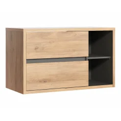 Vente-unique Badkamermeubel Met Enkele Wastafel Purnal Beige - L 100cm X B 45.5cm X H 60cm