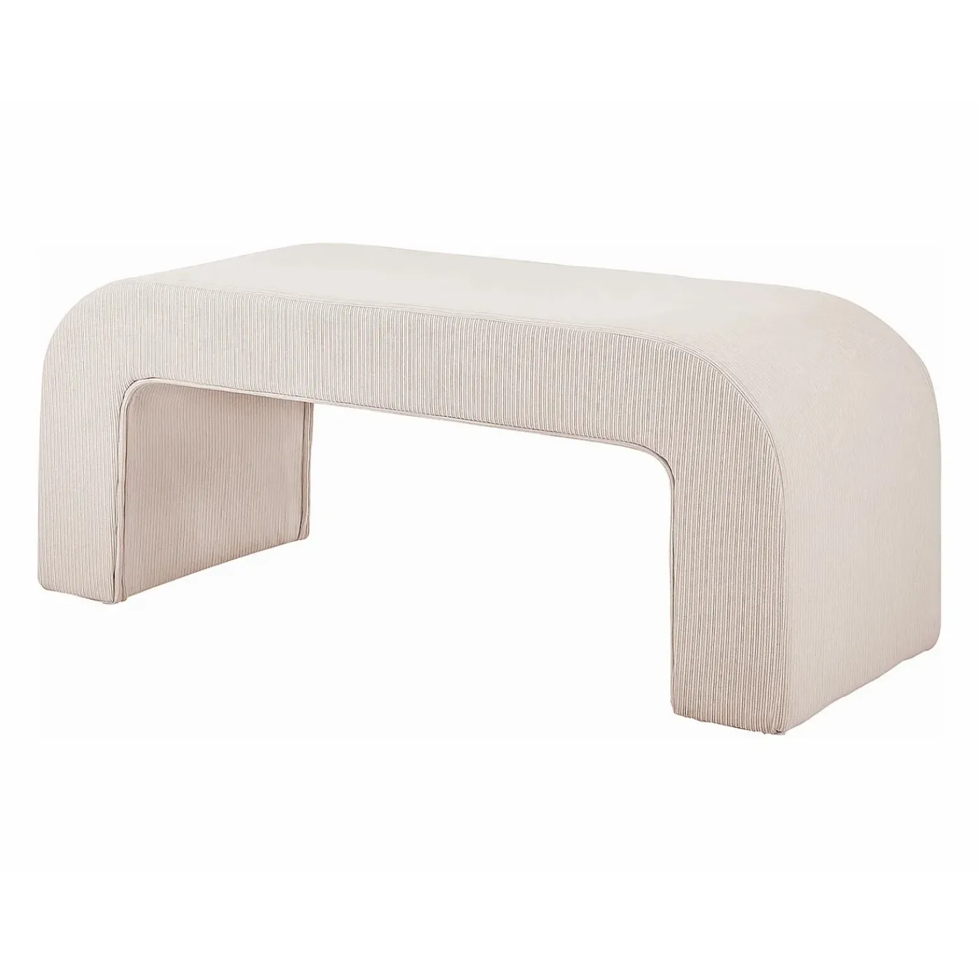 Vente-unique Bankje Calvelo Beige - L 110cm X B 41cm X H 46cm