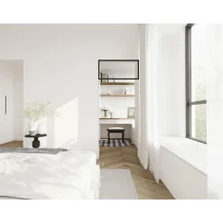 Vente-unique Bovenlicht Seneca Zwart - L 83cm X B 3.5cm X H 40cm