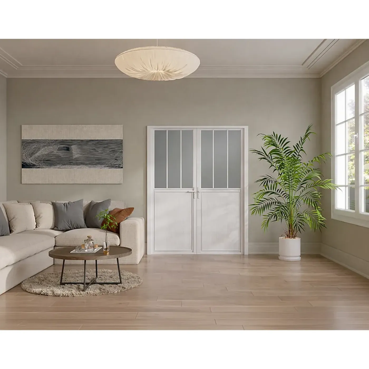Vente-unique Deur Blok Ermelo Wit - L 73cm X B 3.5cm X H 204cm