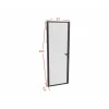 Vente-unique Deur Blok Loxton Zwart - L 93cm X B 3.5cm X H 204cm