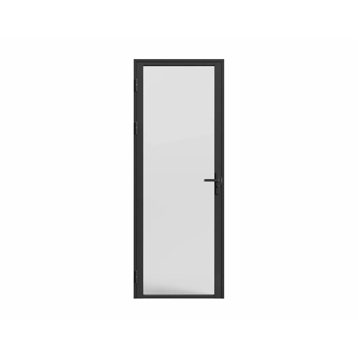 Vente-unique Deur Blok Loxton Zwart - L 93cm X B 3.5cm X H 204cm