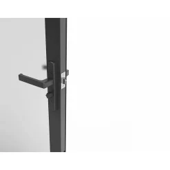 Vente-unique Deur Blok Loxton Zwart - L 93cm X B 3.5cm X H 204cm