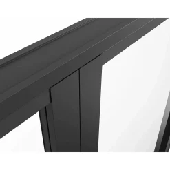 Vente-unique Deur Blok Loxton Zwart - L 73cm X B 3.5cm X H 204cm