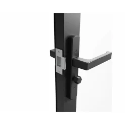 Vente-unique Deur Blok Loxton Zwart - L 73cm X B 3.5cm X H 204cm
