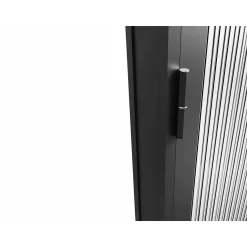 Vente-unique Deur Blok Loxton Zwart - L 83cm X B 3.5cm X H 204cm