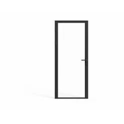 Vente-unique Deur Blok Loxton Zwart - L 93cm X B 3.5cm X H 204cm
