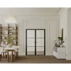 Vente-unique Deur Blok Maseru Zwart - L 83cm X B 3.5cm X H 204cm