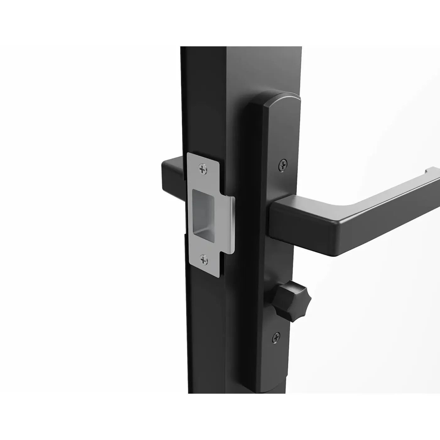 Vente-unique Deur Blok Maseru Zwart - L 83cm X B 3.5cm X H 204cm