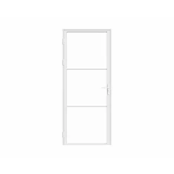 Vente-unique Deur Blok Maseru Wit - L 83cm X B 3.5cm X H 204cm
