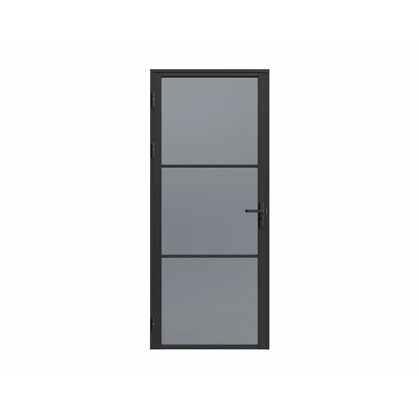 Vente-unique Deur Blok Maseru Zwart - L 83cm X B 3.5cm X H 204cm