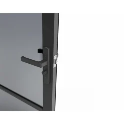 Vente-unique Deur Blok Maseru Zwart - L 83cm X B 3.5cm X H 204cm