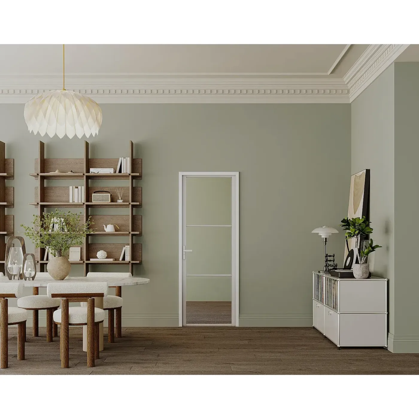Vente-unique Deur Blok Maseru Wit - L 93cm X B 3.5cm X H 204cm