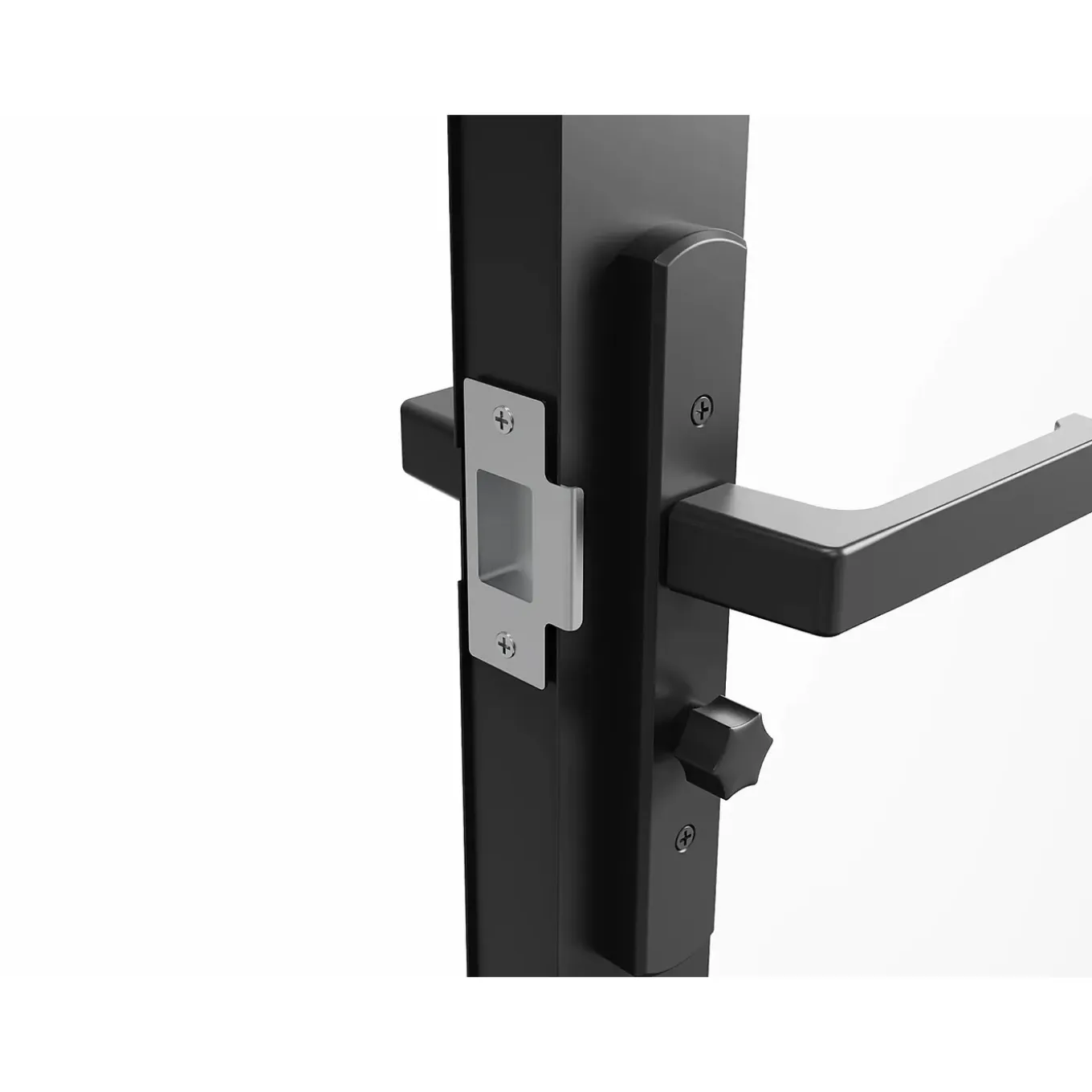 Vente-unique Deur Blok Seroto Zwart - L 73cm X B 3.5cm X H 204cm