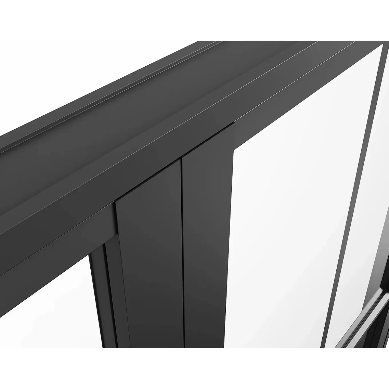 Vente-unique Deur Blok Seroto Zwart - L 73cm X B 3.5cm X H 204cm