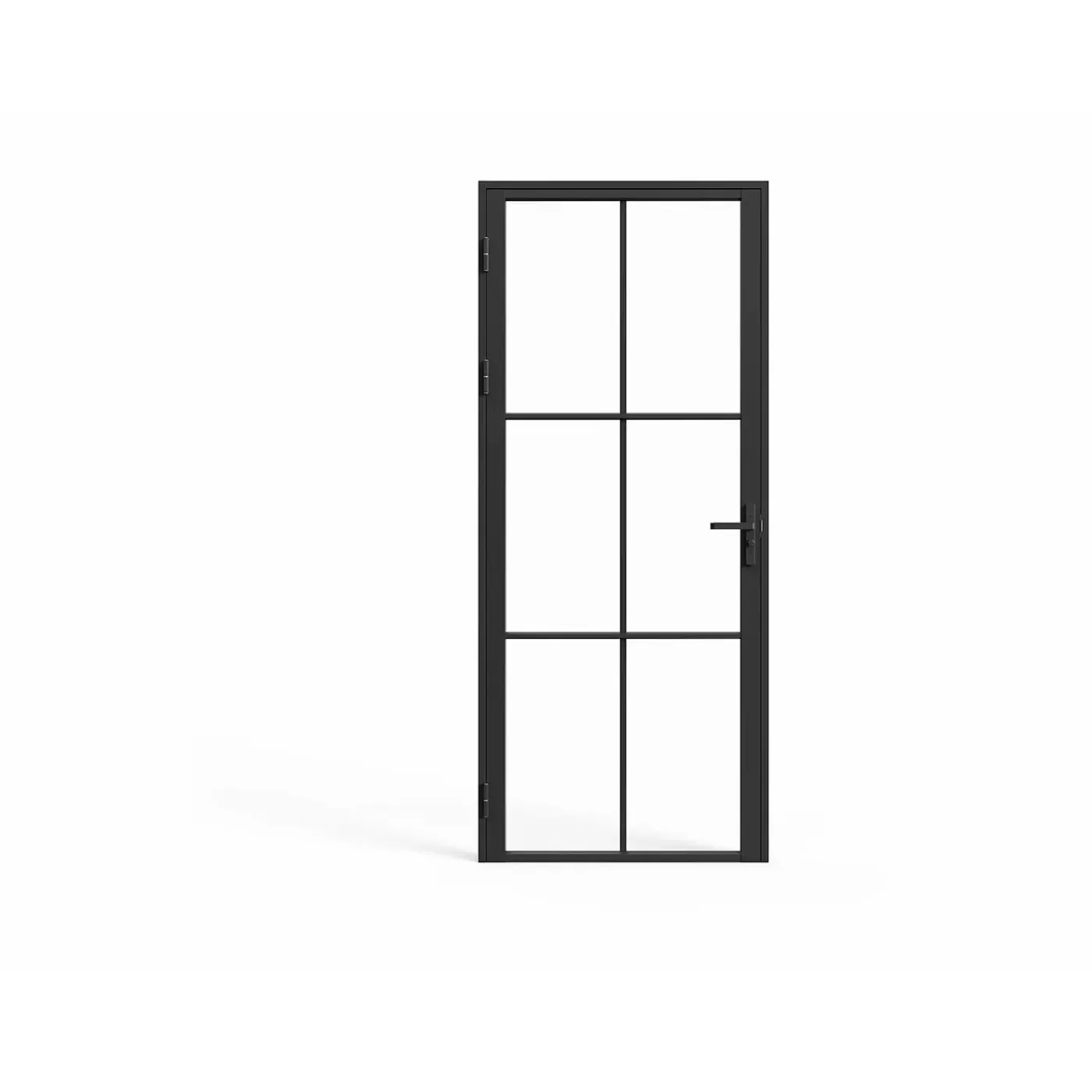 Vente-unique Deur Blok Seroto Zwart - L 83cm X B 3.5cm X H 204cm