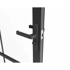 Vente-unique Deur Blok Seroto Zwart - L 83cm X B 3.5cm X H 204cm