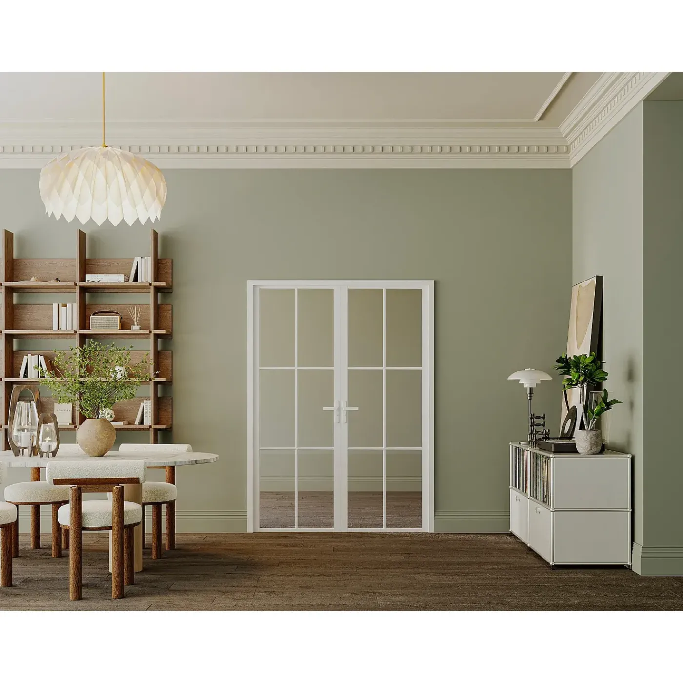 Vente-unique Deur Blok Seroto Wit - L 83cm X B 3.5cm X H 204cm
