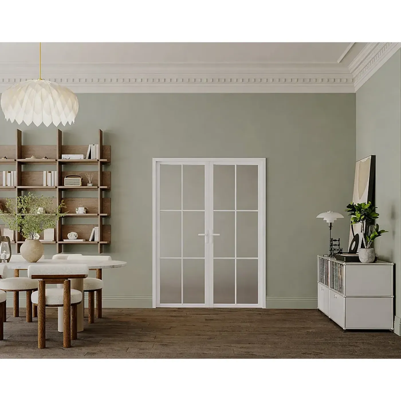 Vente-unique Deur Blok Seroto Wit - L 73cm X B 3.5cm X H 204cm