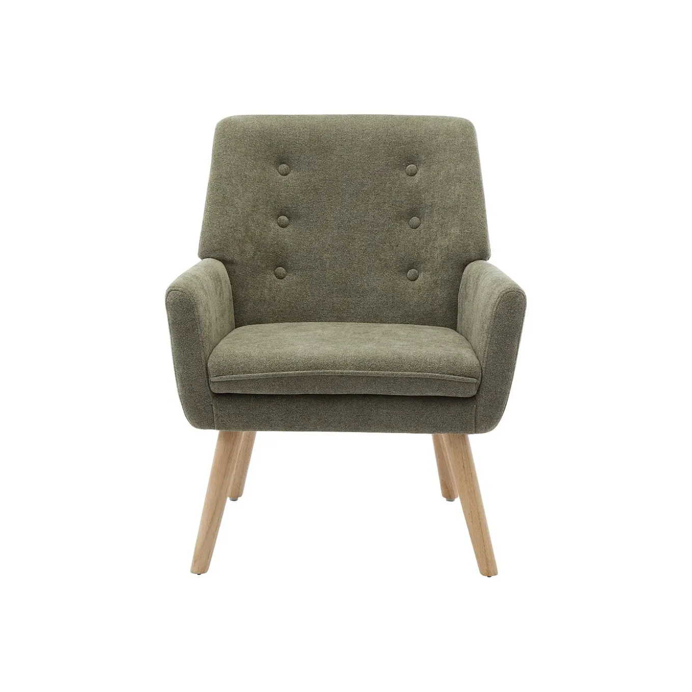 Vente-unique Fauteuil Serino Groen - L 65cm X B 68cm X H 79cm