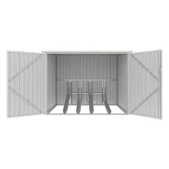 Vente-unique Fietsenberging Niki Antracietgrijs - L 189cm X B 189cm X H 142cm