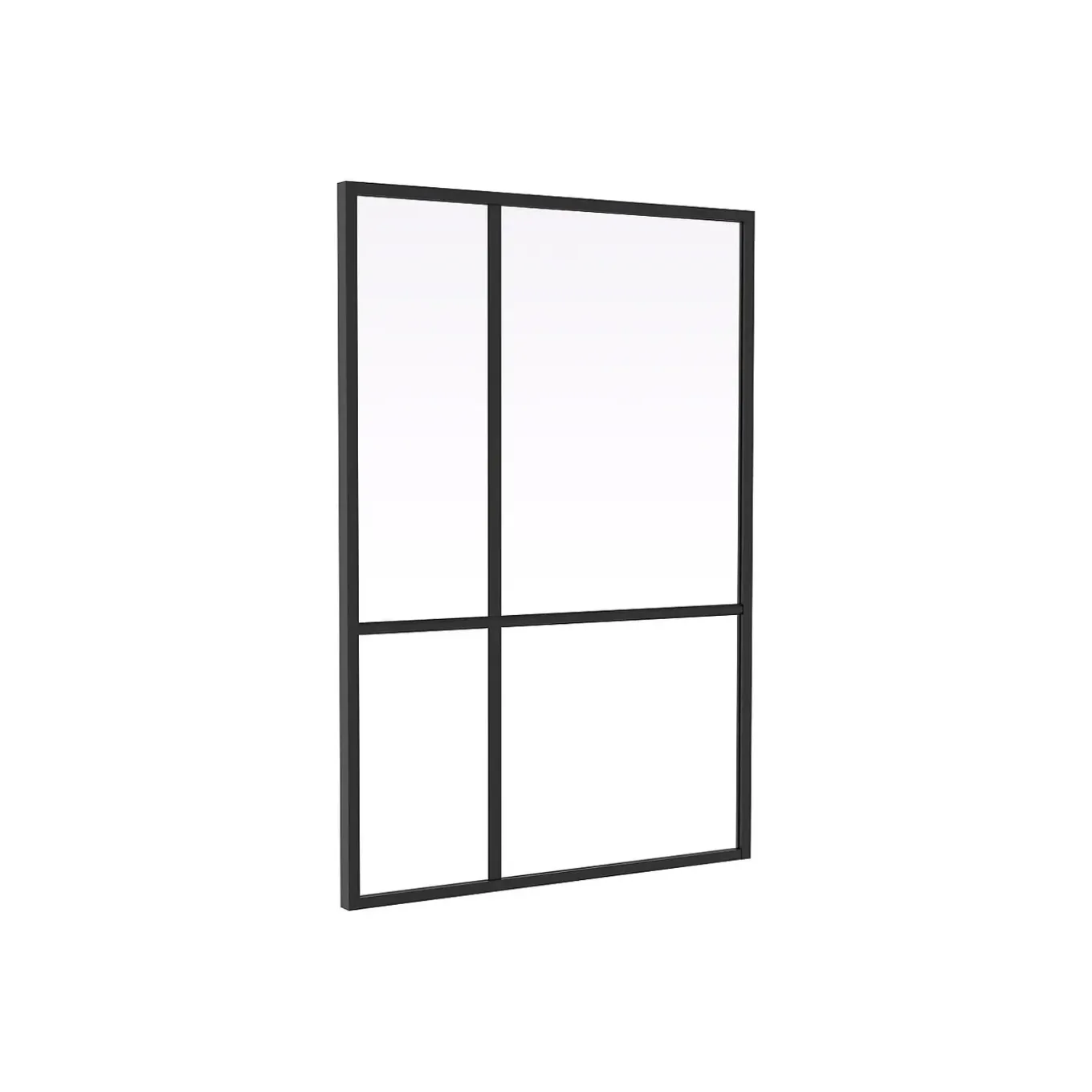 Vente-unique Glazen Binnenraam Toniba Zwart - L 90cm X B 3.5cm X H 130cm