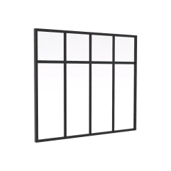 Vente-unique Glazen Binnenraam Mavora Zwart - L 120cm X B 3.5cm X H 105cm