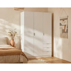 Vente-unique Kast Listowel Wit - L 121cm X B 52cm X H 184cm