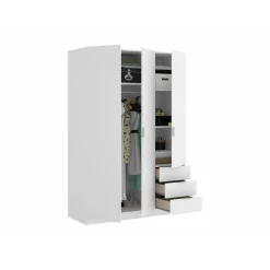 Vente-unique Kast Listowel Wit - L 121cm X B 52cm X H 184cm