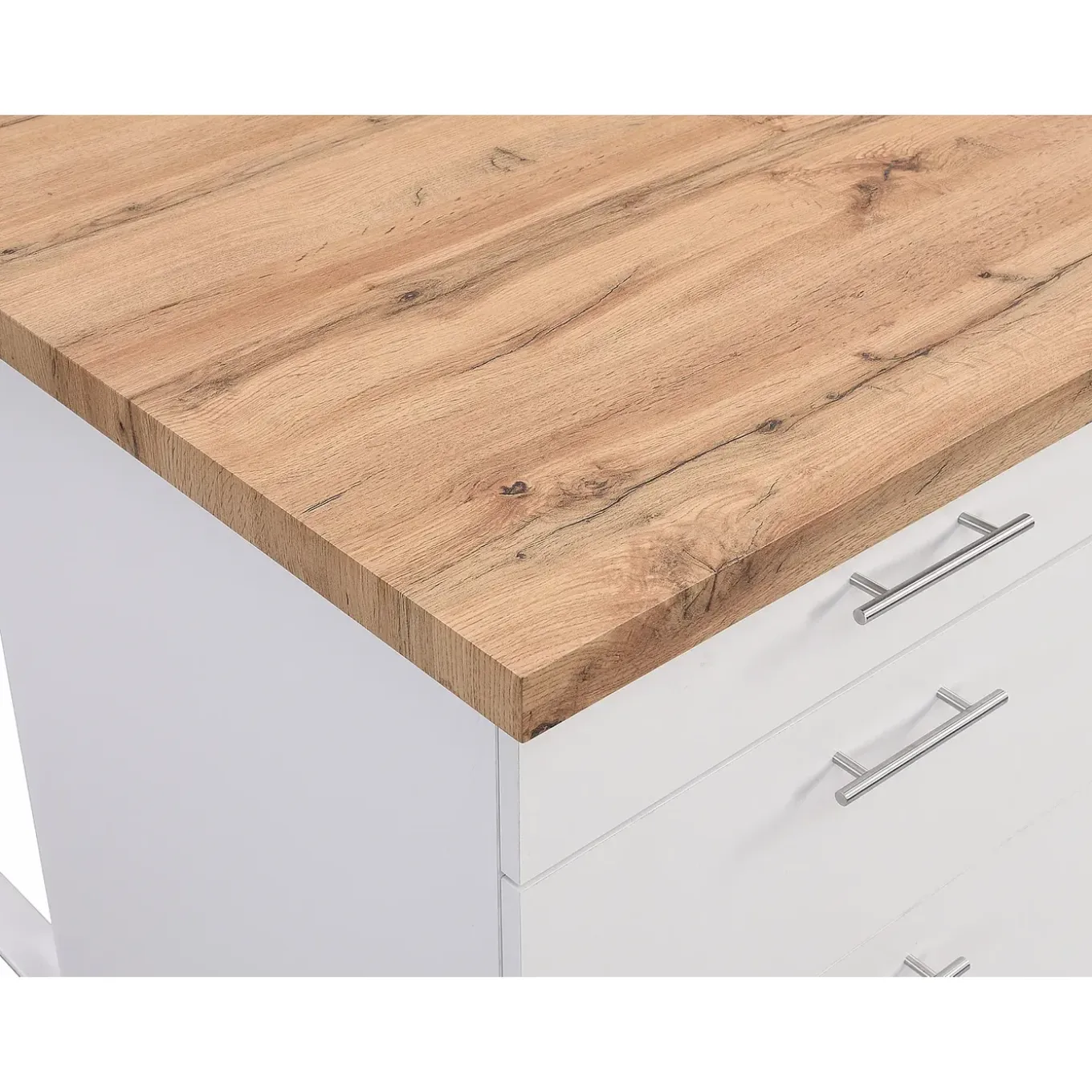 Vente-unique Keukeneiland Alegrita Beige - L 126cm X B 104cm X H 80cm