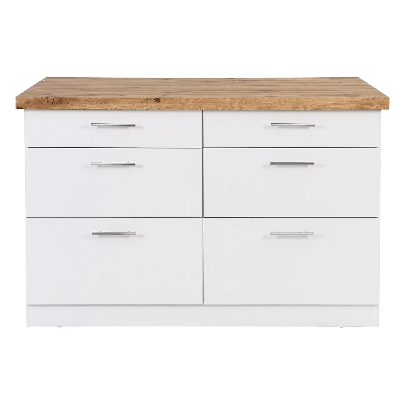 Vente-unique Keukeneiland Alegrita Beige - L 126cm X B 104cm X H 80cm