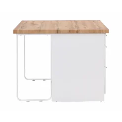 Vente-unique Keukeneiland Alegrita Beige - L 126cm X B 104cm X H 80cm