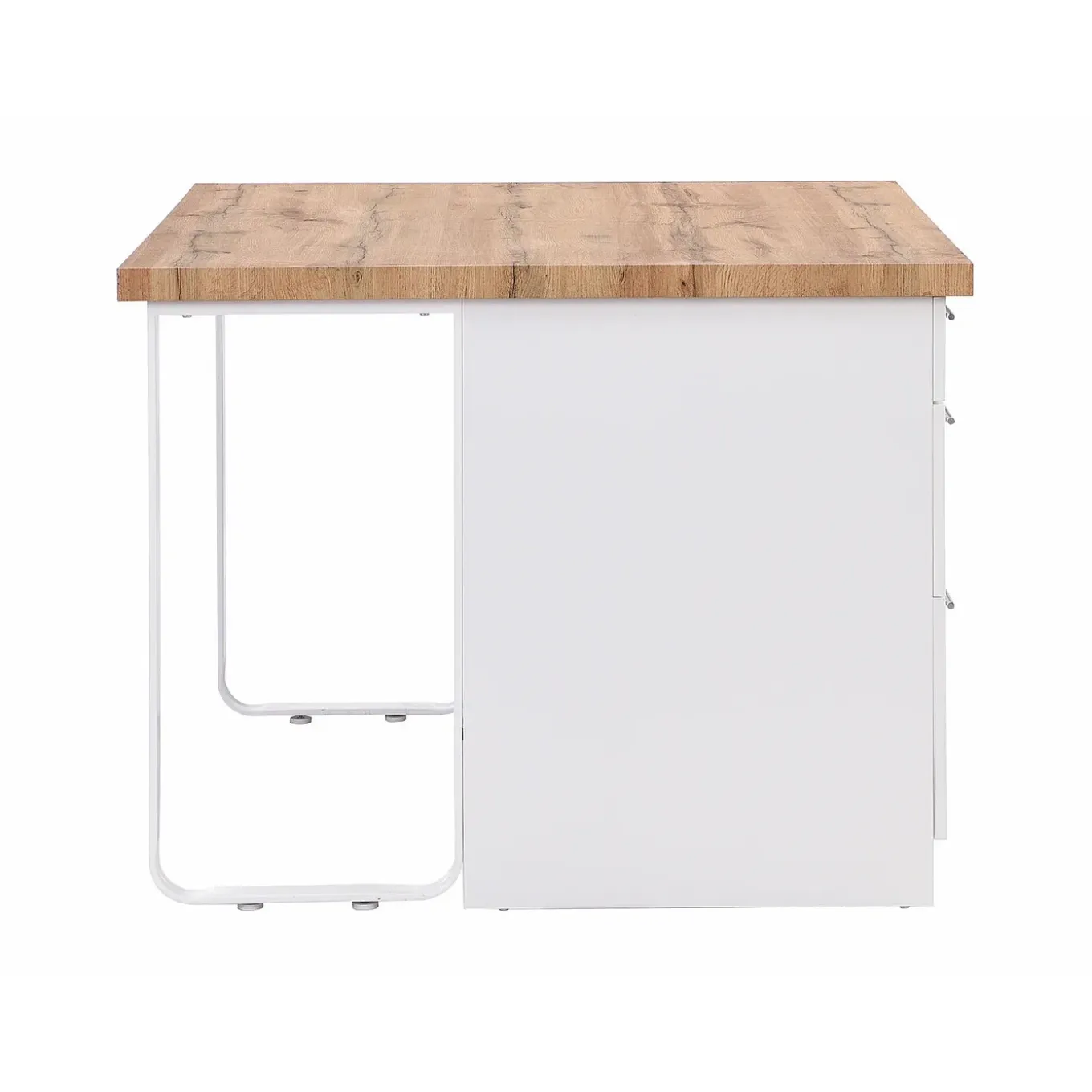 Vente-unique Keukeneiland Alegrita Beige - L 126cm X B 104cm X H 80cm