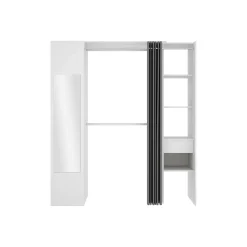 Vente-unique Open Kledingkast Bertrand Wit - L 177.5cm X B 50cm X H 205cm