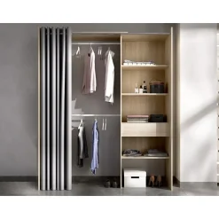 Vente-unique Open Kledingkast Laurent Natuurlijk Licht - L 110cm X B 50cm X H 205cm