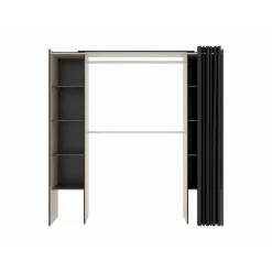 Vente-unique Open Kledingkast Dorian Grijs - L 110cm X B 50cm X H 205cm