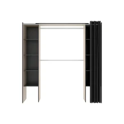 Vente-unique Open Kledingkast Dorian Grijs - L 110cm X B 50cm X H 205cm