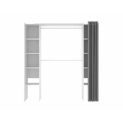 Vente-unique Open Kledingkast Dorian Wit - L 110cm X B 50cm X H 205cm