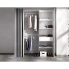 Vente-unique Open Kledingkast Laurent Wit - L 110cm X B 50cm X H 205cm