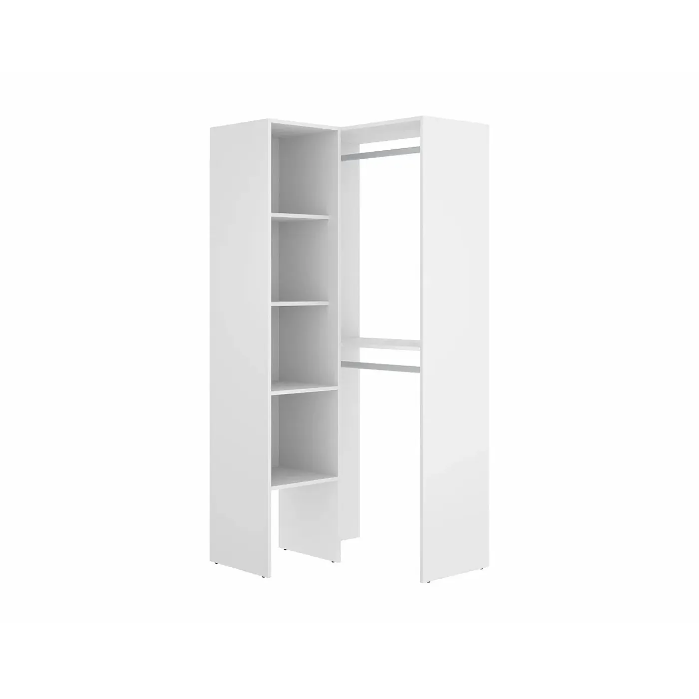 Vente-unique Open Kledingkast Ferdinand Wit - L 79.4cm X B 88.4cm X H 185.5cm
