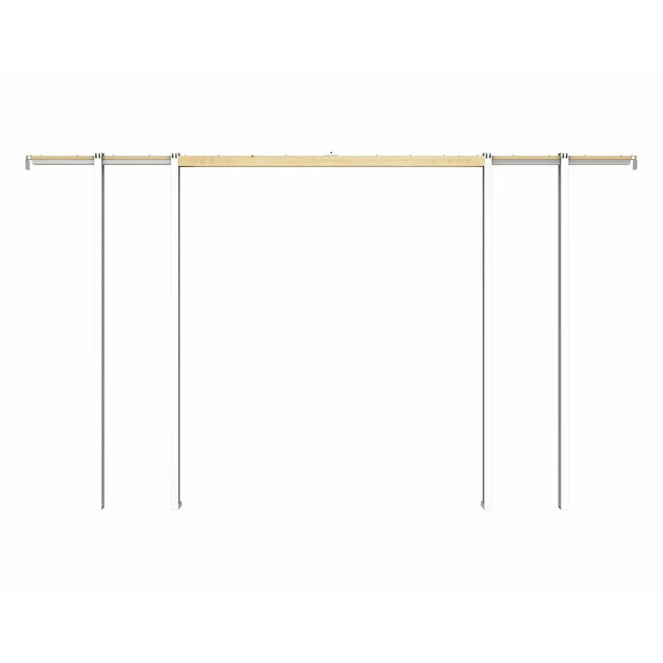 Vente-unique Schuifdeur Artisto Zwart - L 83cm X B 4cm X H 205cm